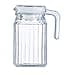 ARC International Luminarc Quadro Jug with White Lid Pitchers, 16 3/4 ...