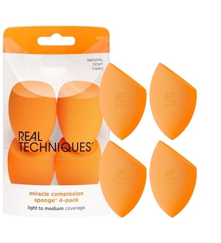 Real Techniques 4 Miracle Complexion Sponges, 1 Count