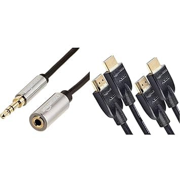 Buy amazon basics Male to Female Stereo Audio Cable (Aux Extension ...