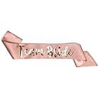 Amazon.com: Ginger Ray Floral bachelorette Party Rose Gold Foiled Team ...