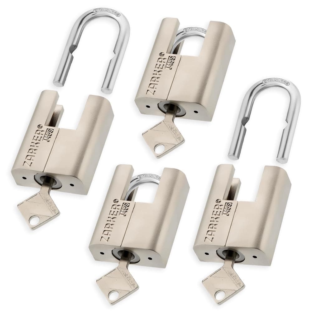 Snapklik.com : J45S Keyed Alike Padlocks, Heavy Duty Stainless Steel ...