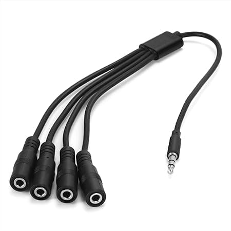 Amazon.com: Belkin Rockstar 5-Jack Multi Headphone Audio Splitter ...