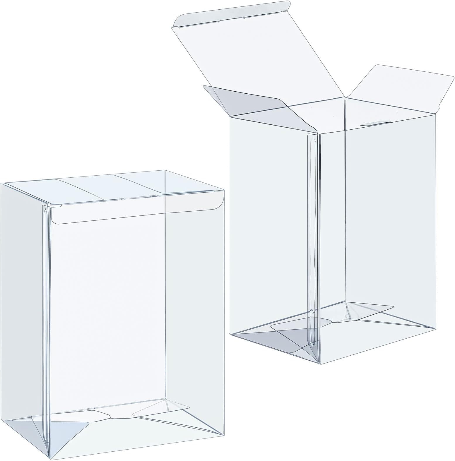 Amazon.com: Hammont Clear Acrylic Boxes - 3 Pack - 4”x4”x8 - Lucite ...