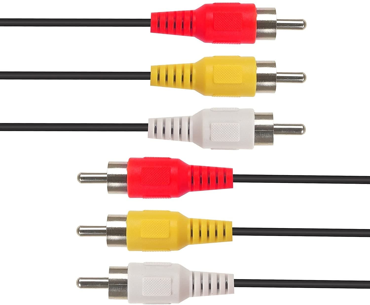 3RCA Male to 3RCA Male Stereo Audio Video Cable Composite Audio Video ...