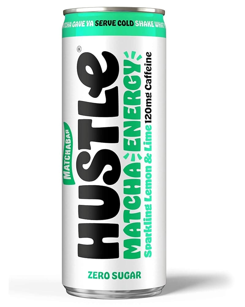 Amazon.com : MatchaBar Hustle Sparkling Matcha Energy Drink, Lemon ...