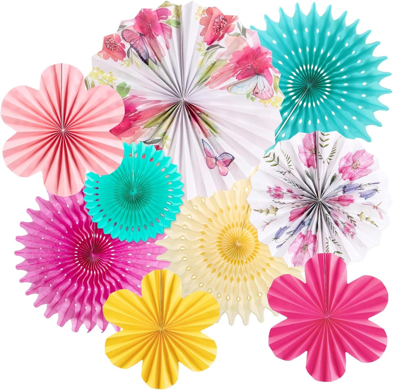 Amazon.com: SUNBEAUTY Paper Flowers Decorations for Wall Tea Party ...