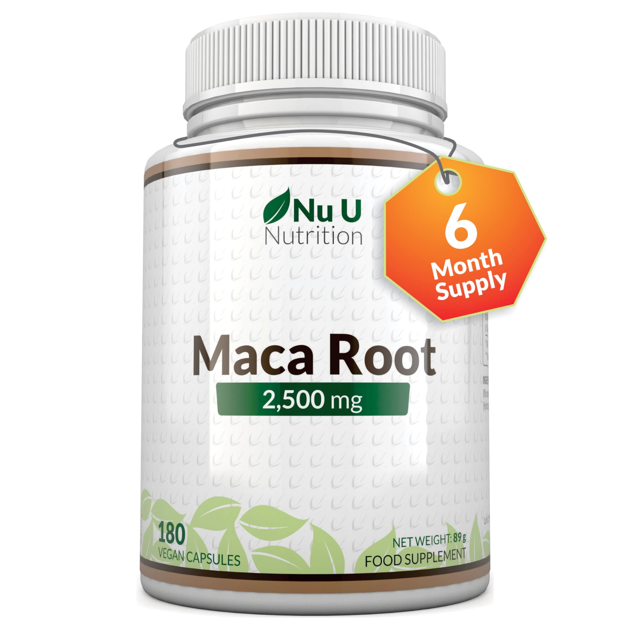 Maca Root Capsules 2500mg - 250mg of Maca Root per Capsule - 180 Vegan ...