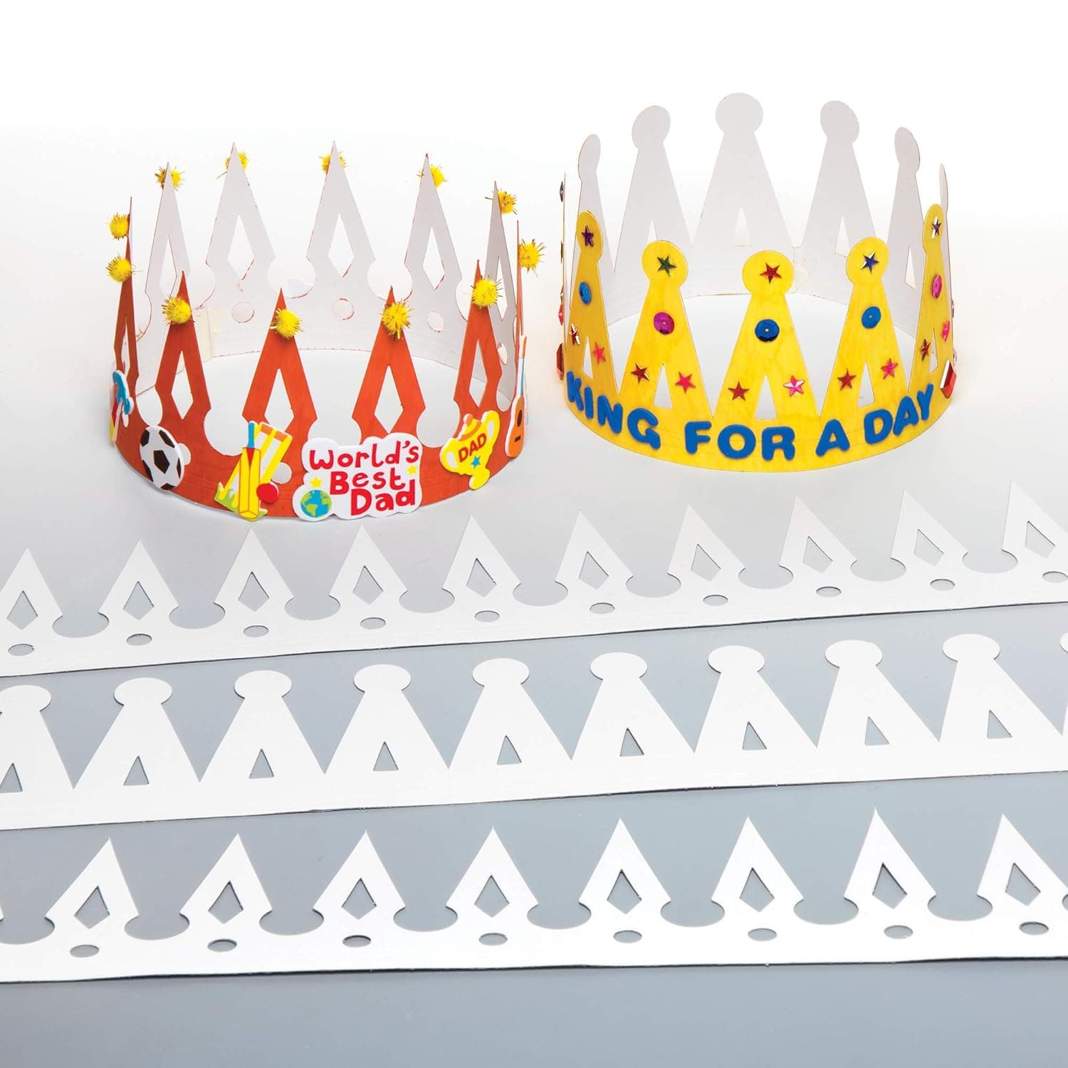Baker Ross EX343 Card crowns (Pack of 12) For Kids Arts and Crafts ...