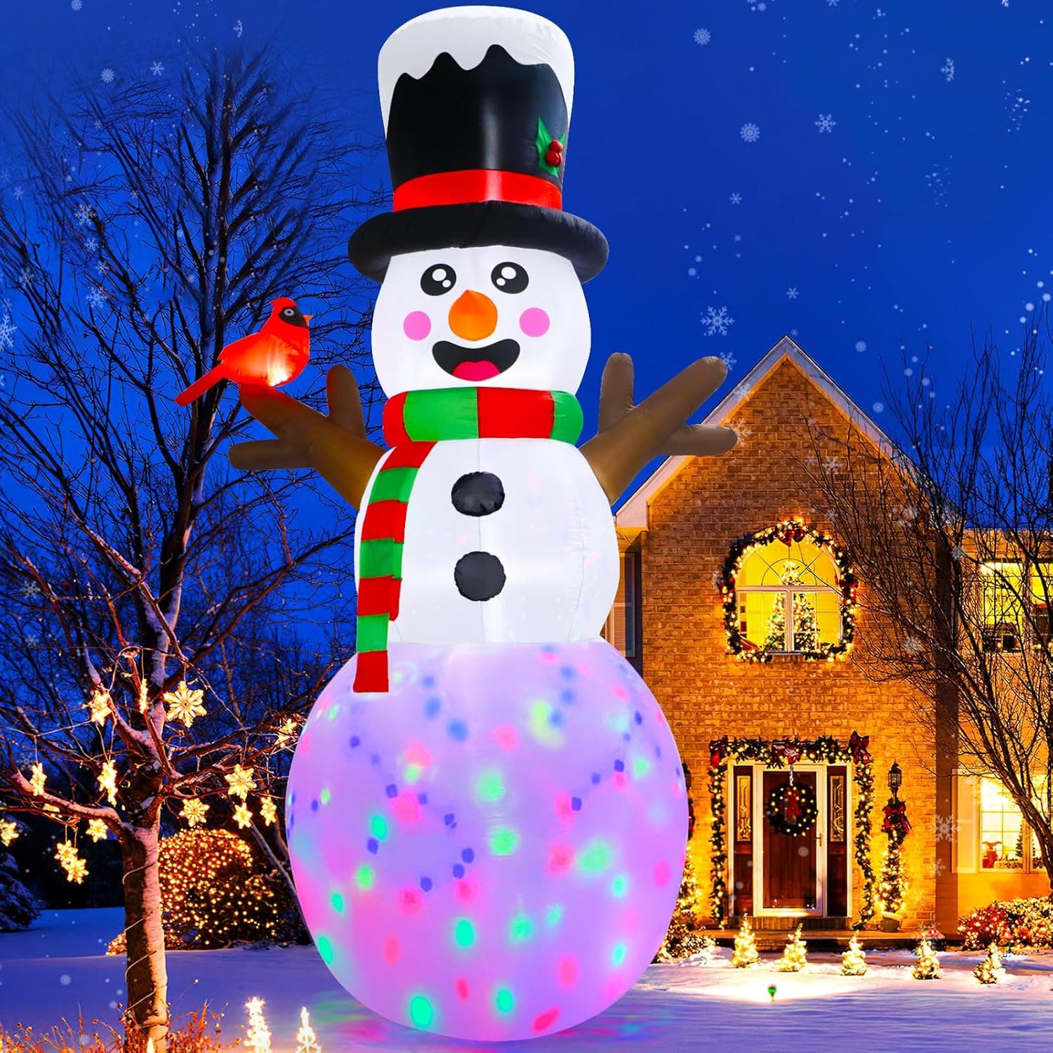 WeRChristmas Large Inflatable Snowman Hanging Decoration