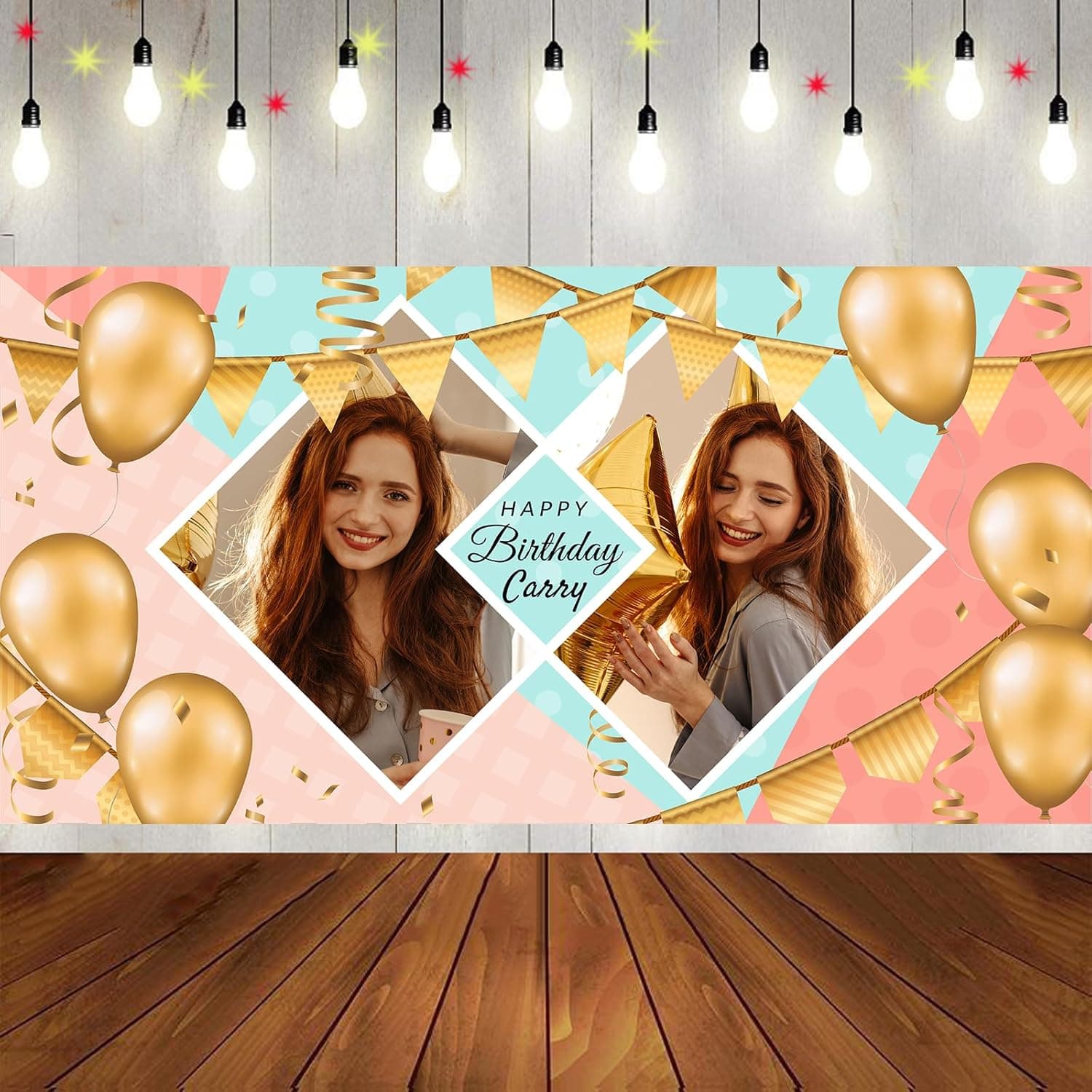 Amazon.com: Custom Happy Birthday Banner Personalized Banners and Signs ...