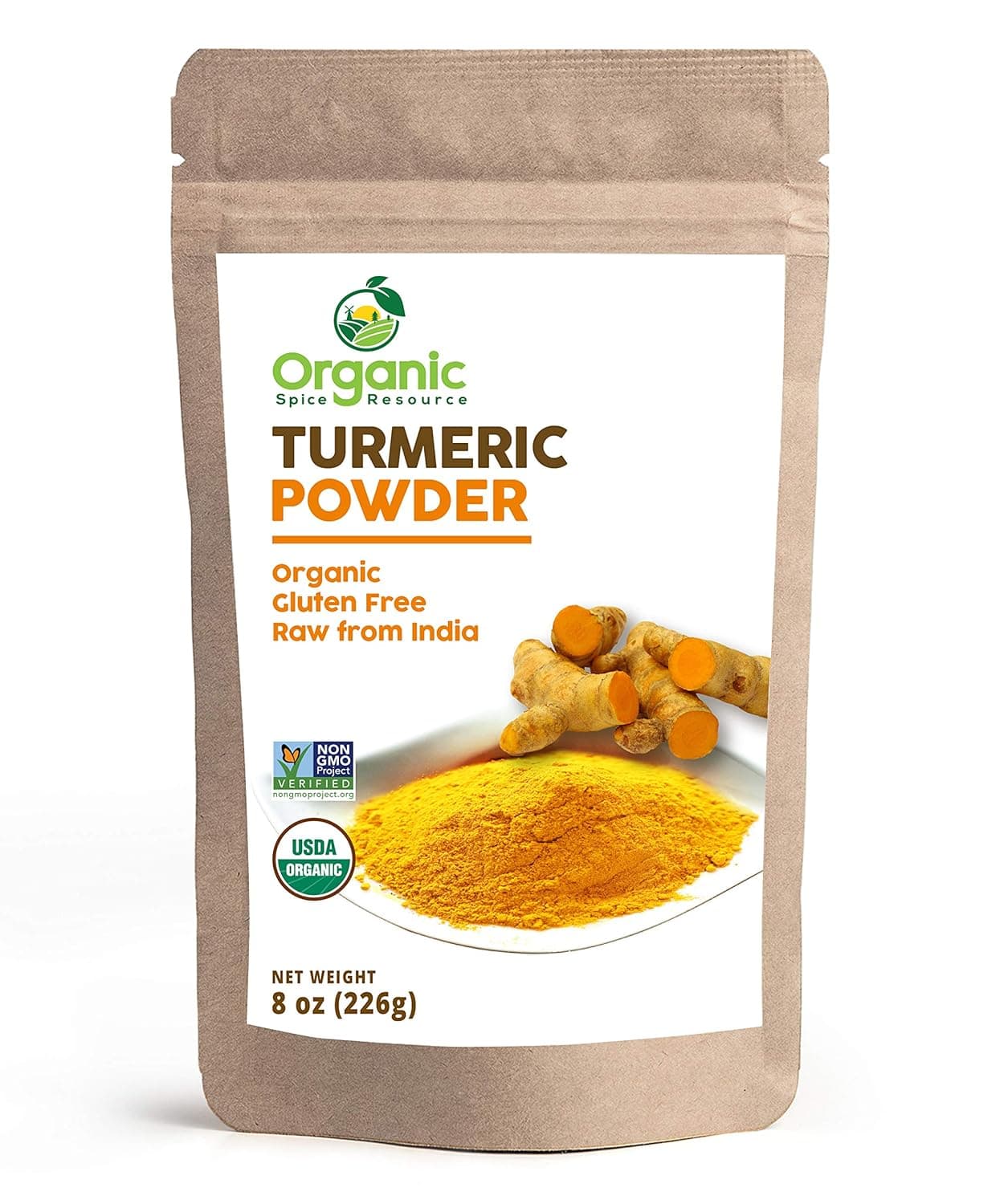 Amazon.com : Organic Spice Resource Turmeric Root Powder, 8 oz (226 g ...