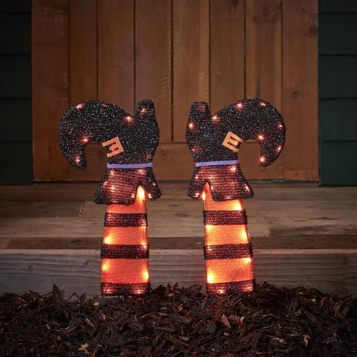 Lights4fun Halloween Witch Silhouette Stake