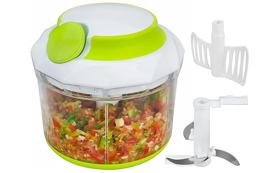 Brieftons QuickPull Food Chopper: Powerful Manual Handheld Chopper ...