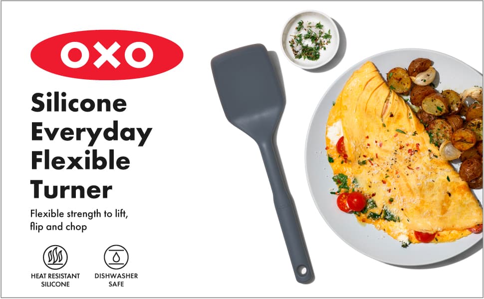 Amazon.com: OXO Good Grips Silicone Everyday Flexible Turner ...