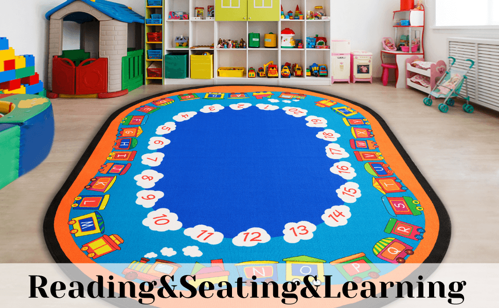 Amazon.com: ABCarpet Classroom Area Rug with Number Carpet for Kids ...