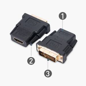 Amazon.com: Cable Matters 2-Pack HDMI to DVI Adapter (DVI to HDMI ...