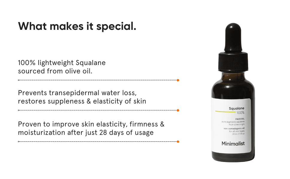 Amazon.com: Minimalist Squalane 100% (Plant Derived) Face Oil for ...