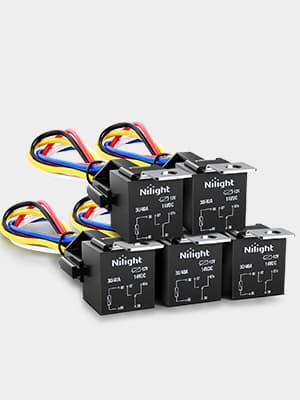 Nilight Automotive Relay Harness Set 5-Pin 30/40A 12V SPDT with ...