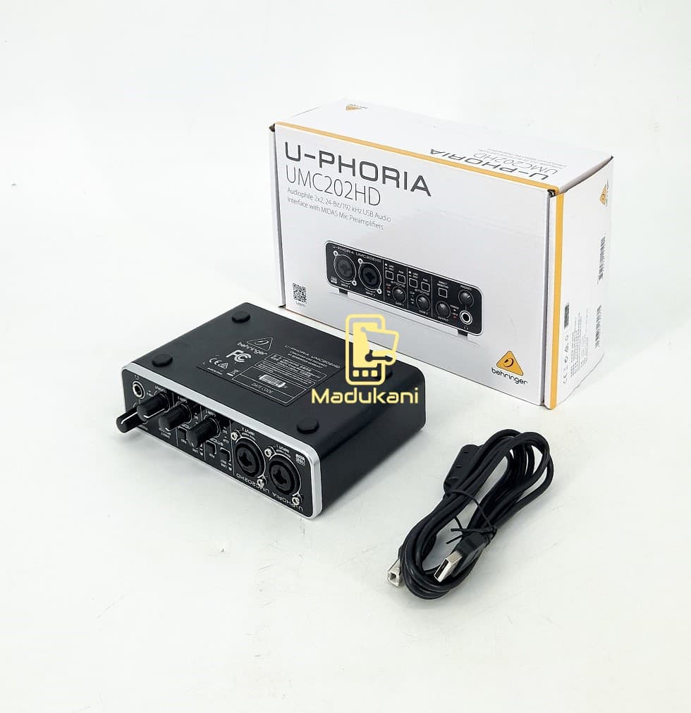 Behringer UPHORIA UMC202HD USB Audio Interface Audiophile 2x2 with ...