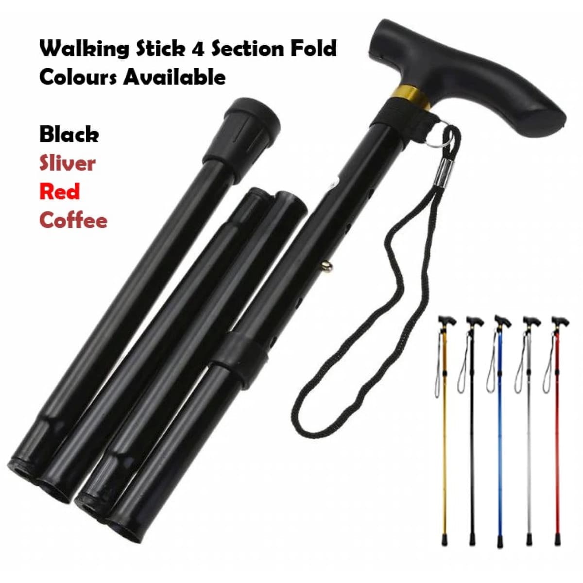 Folding Cane Walking Stick