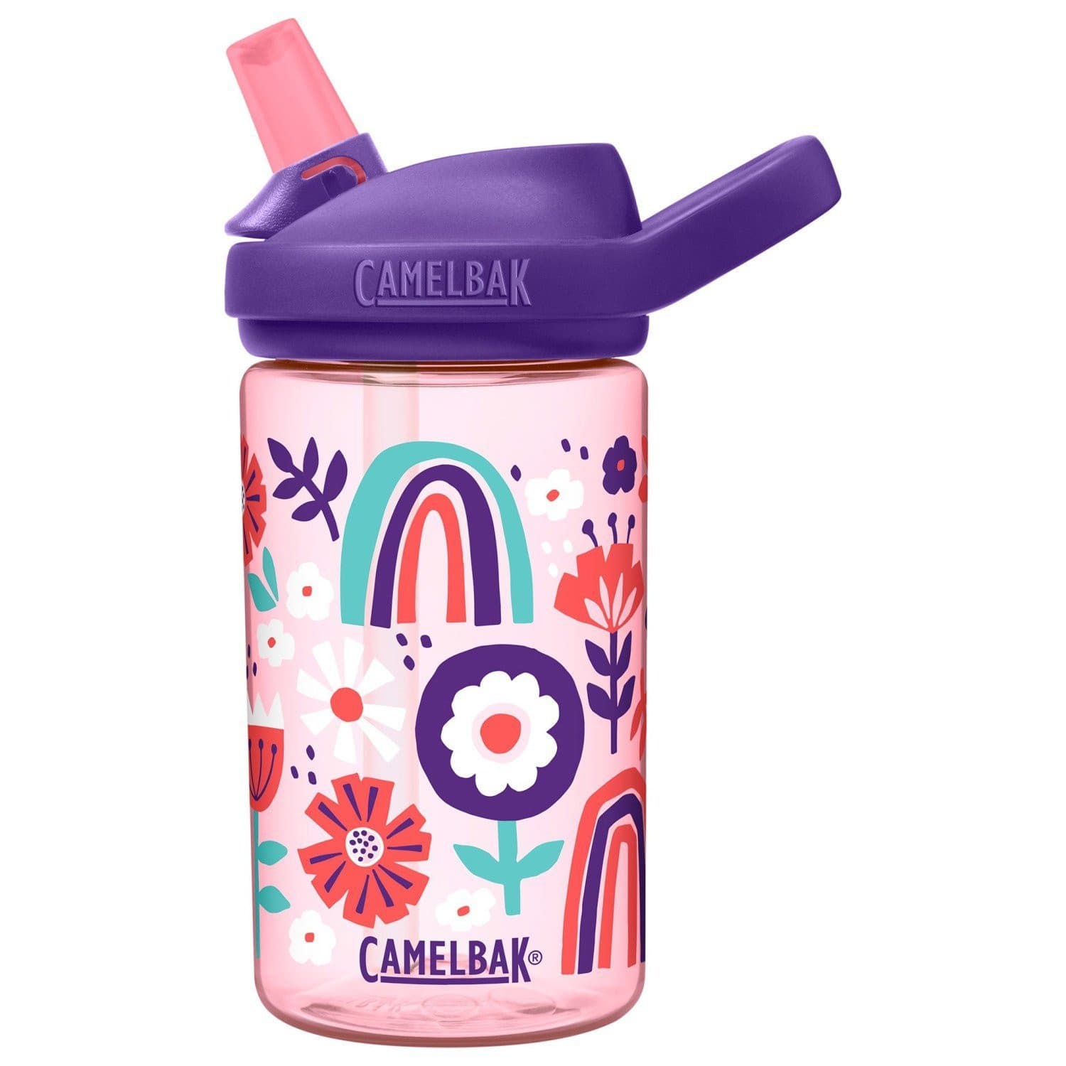 CamelBak Eddy+ Kids Tritan Renew Water Bottle 400ml Floral Collage ...