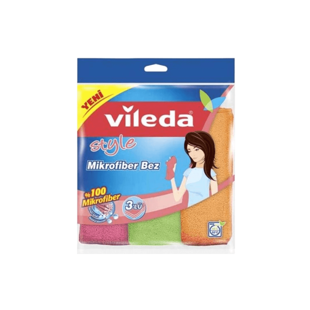 VILEDA MICROFIBRE CLEANING CLOTH STYLE 3 PIECES – MARY FMCG
