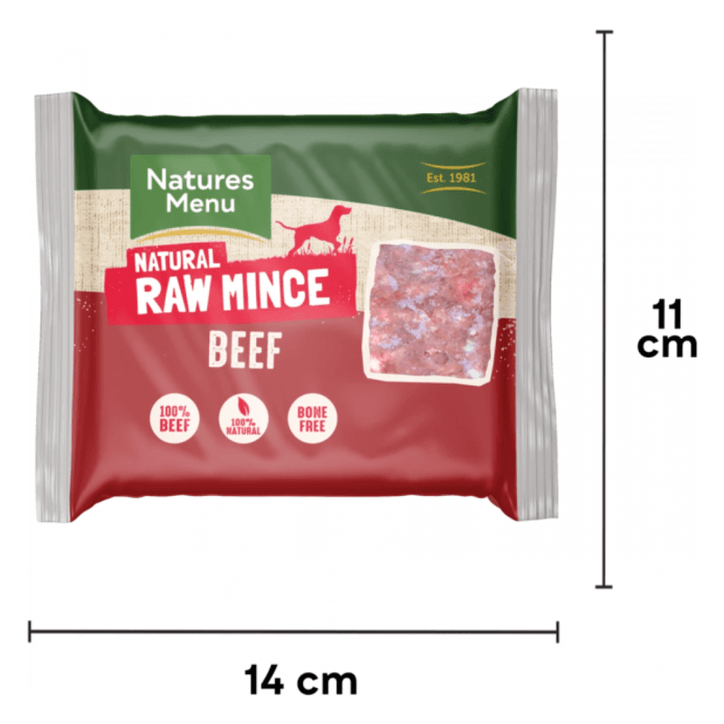 Natures Menu Raw Mince Beef 400g (Frozen) - Max Hydro
