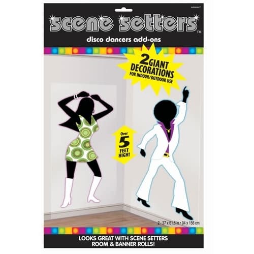 Disco Dancers Scene Setter Wall Decorations | 70's Disco | Themed Party ...