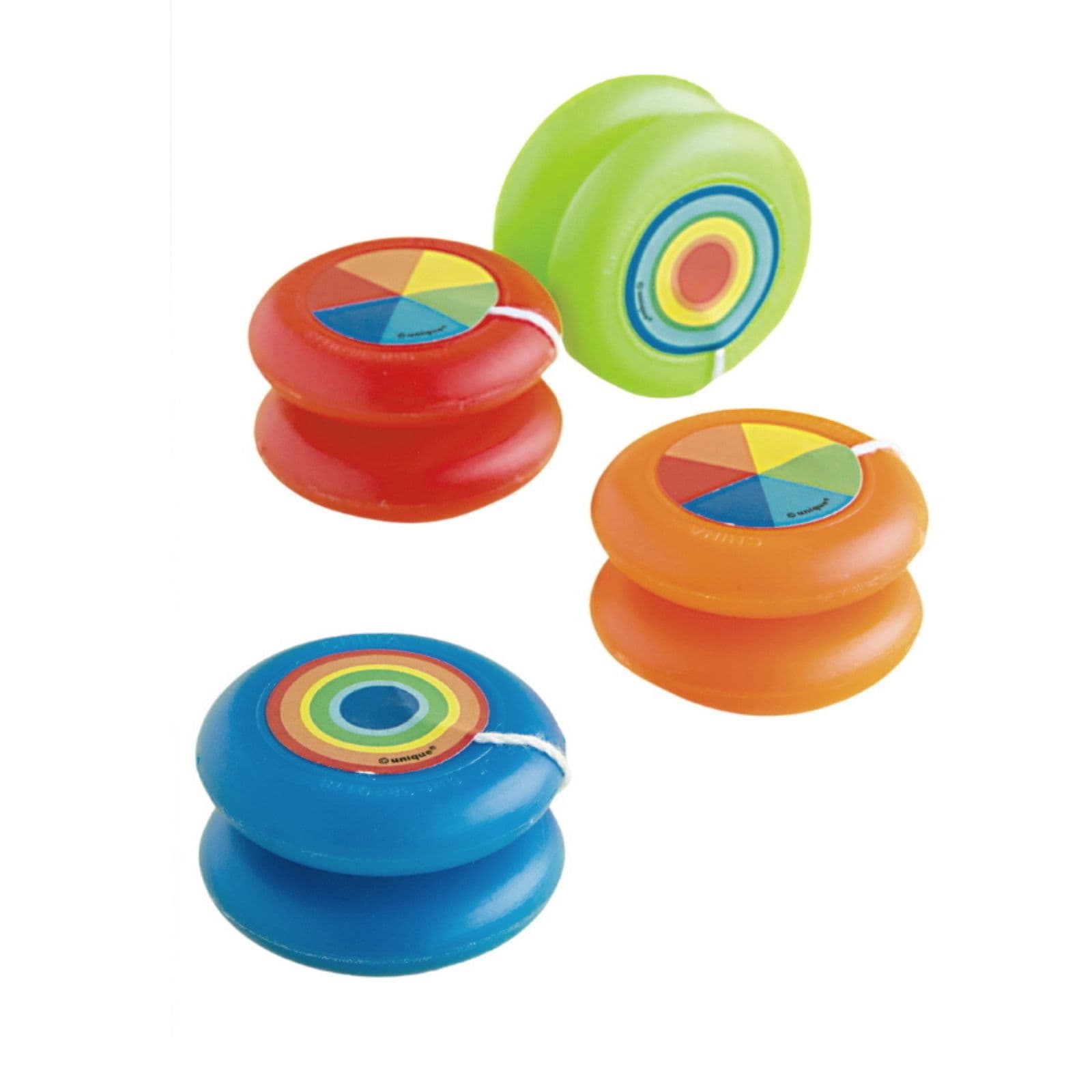 Coloured Yo-Yos (Pack of 4) - Discount Party Supplies