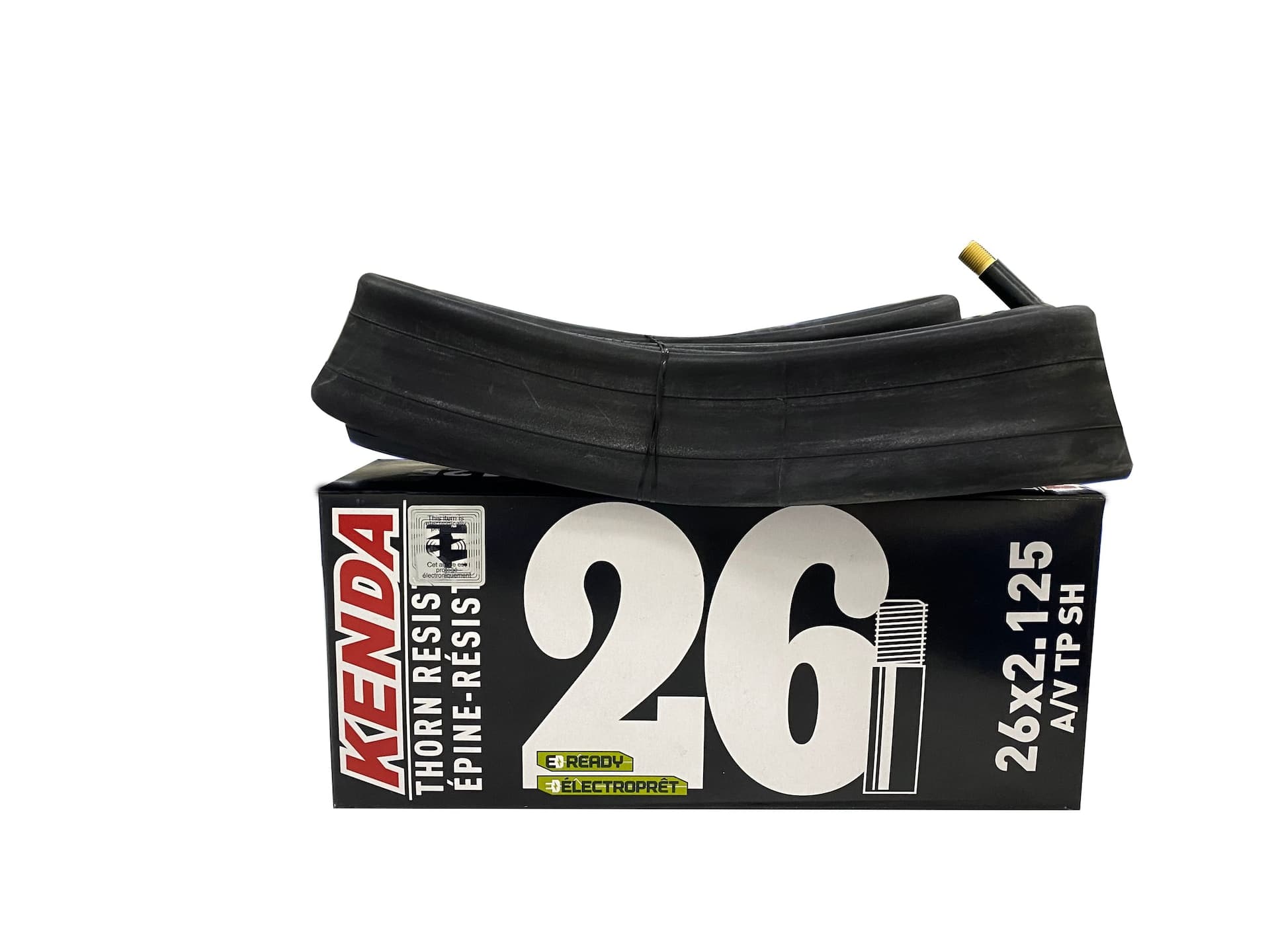 Kenda 26X2.125 A/V Schrader Valve Puncture Resistant Bicycle Tube ...