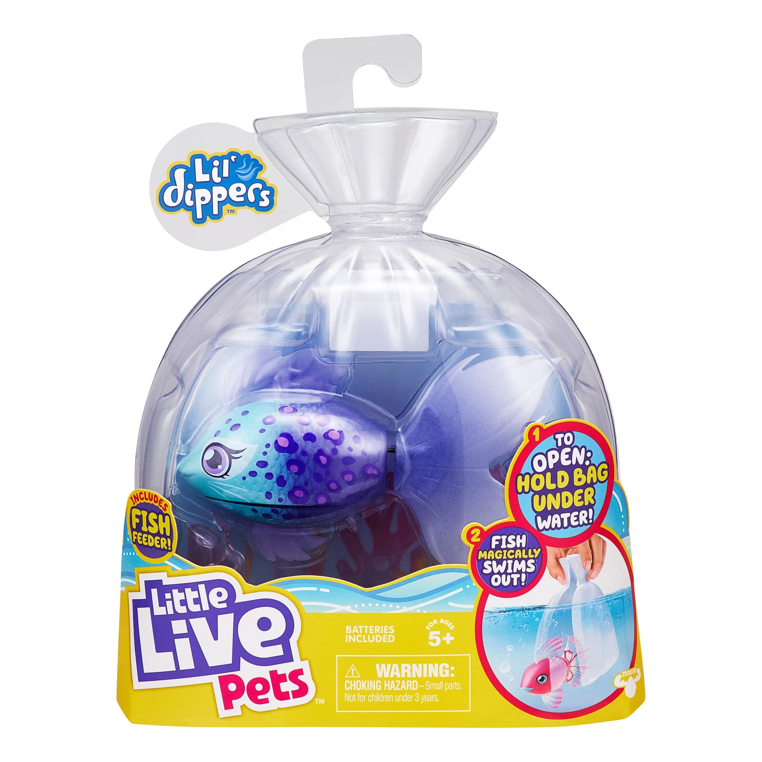 Little Live Pets Lil' Dippers Swimming Fish Toy For Kids, Assorted ...