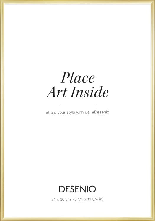Gold frame, 21x30 | Picture frames in gold – desenio.eu