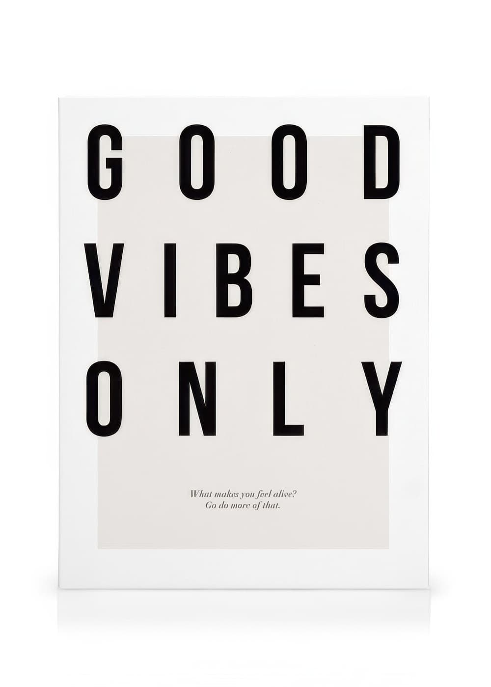 Good Vibes Only Canvas Print – Motivational Wall Art | Desenio