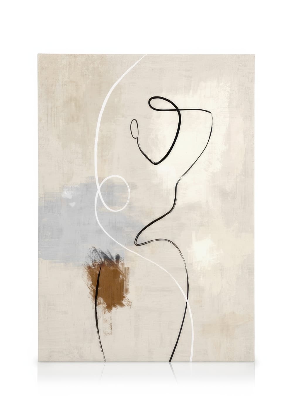 Dual Lines No2 Canvas Print – Modern Abstract Wall Art | Desenio