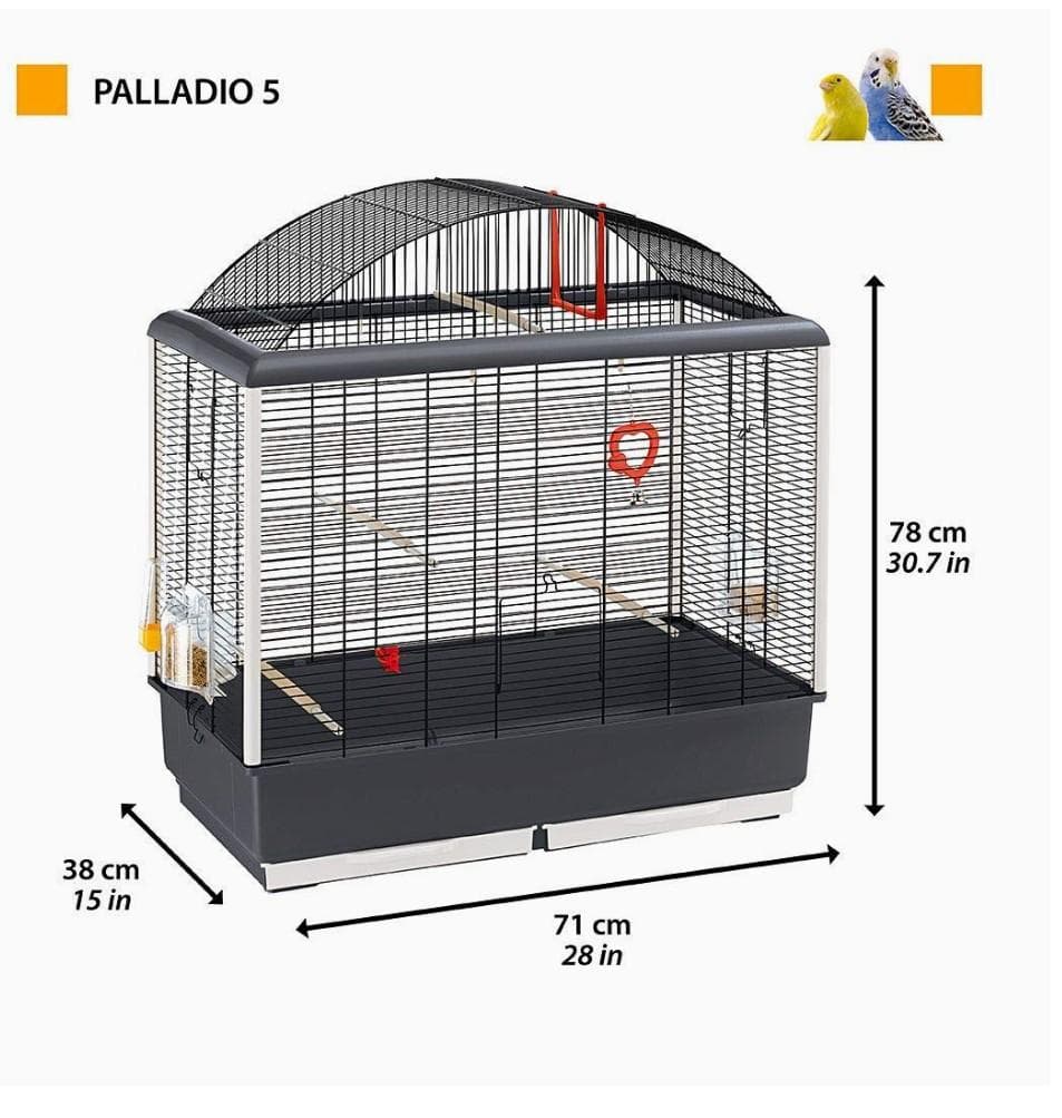 FINCH CAGE - FERPLAST PALLADIO 5 BIRD CAGE, Pet Supplies, Homes & Other ...