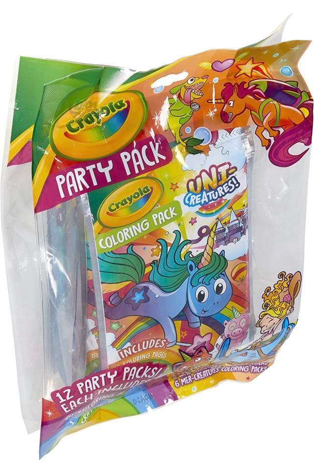 Crayola Coloring Book Party Favors, Uni-Creatures & Mer-Creatures, 12 ...