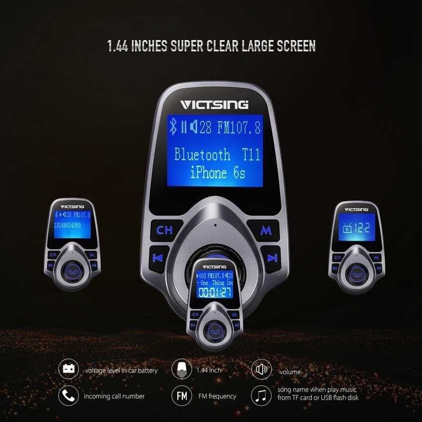 Victsing BH046A car Bluetooth FM Transmitter Wireless Bluetooth Radio ...