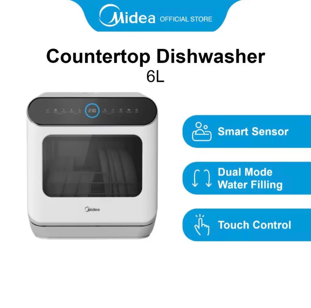 Midea Mini Dishwasher, 6L, TV & Home Appliances, Kitchen Appliances ...