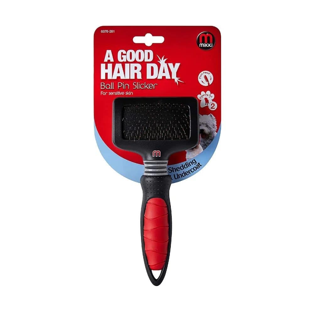 Mikki Ball Pin Slicker Brush for Sensitive Skin | Pet Hero
