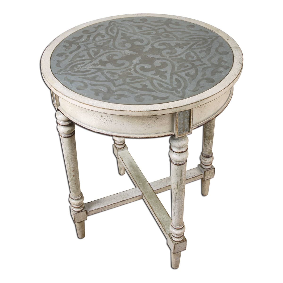 Uttermost Jinan Wood and Metal Accent Table