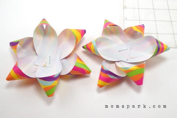 How to Make DIY Paper Gift Bows for Presents - Mom Spark