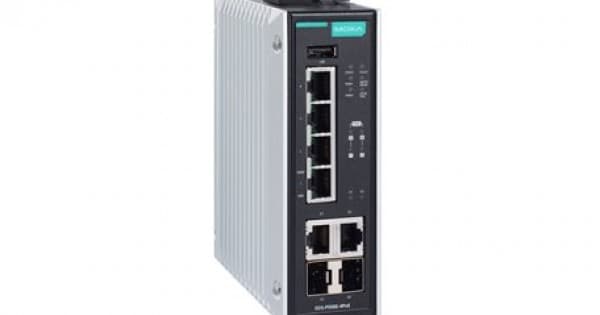 MOXA EDS-P506E-4PoE-2GTXSFP-T Managed Ethernet Switches Price in the ...