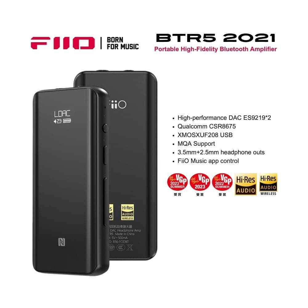 FiiO BTR5 2021 Portable High-Fidelity Bluetooth Amplifier | Qualcomm ...