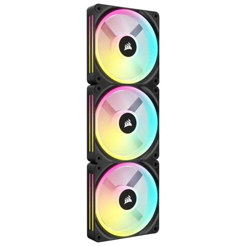 Corsair iCUE Link QX120 RGB 120mm PWM Triple Fans Starter Kit - Black ...