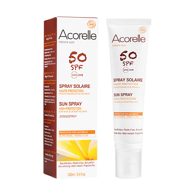 Sunscreen Spray SPF50 | Buy Acorelle | Organic | Face & Body | True Bio