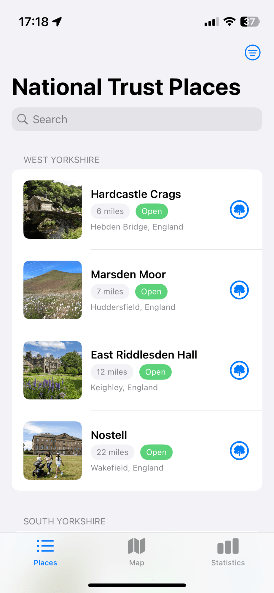 National Trust Tracker app - Neil Turner's Blog
