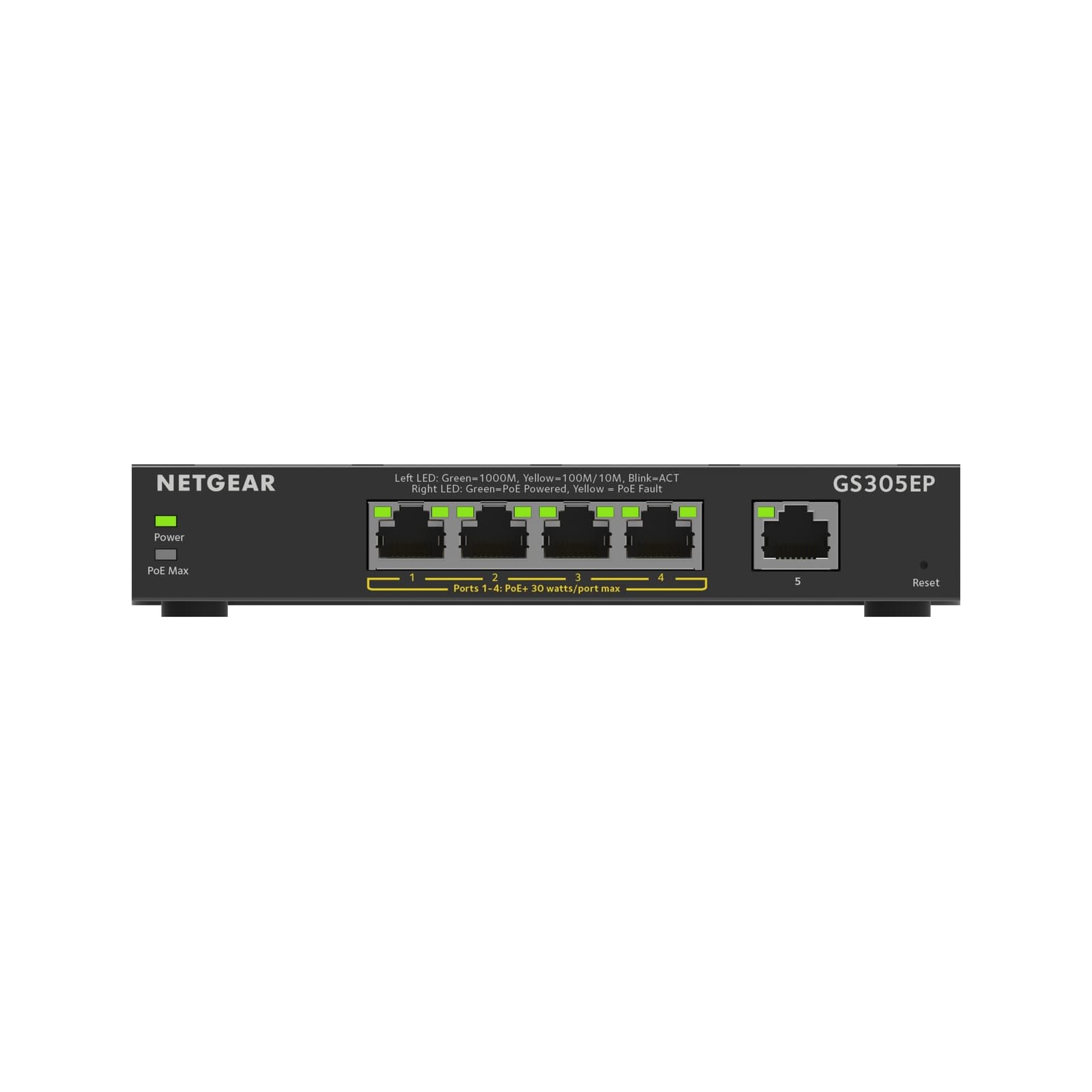 NETGEAR GS305EP 5-Port Gigabit Ethernet Plus PoE Switch (63W) | The ...
