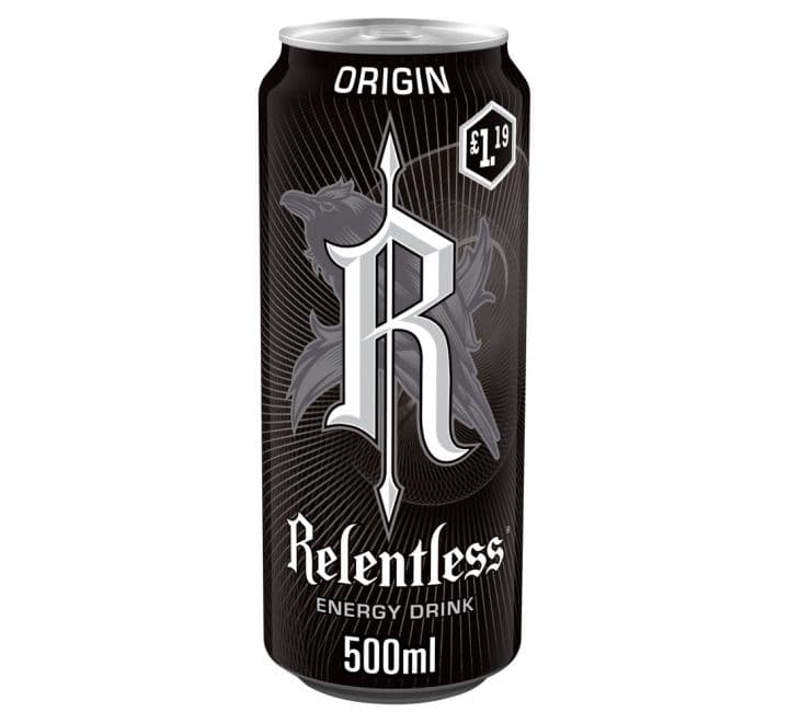 Relentless Origin Energy Drink 500ml £1.19 - Case of 12 Online Cash And ...