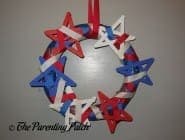 Patriotic Star Wreath Craft