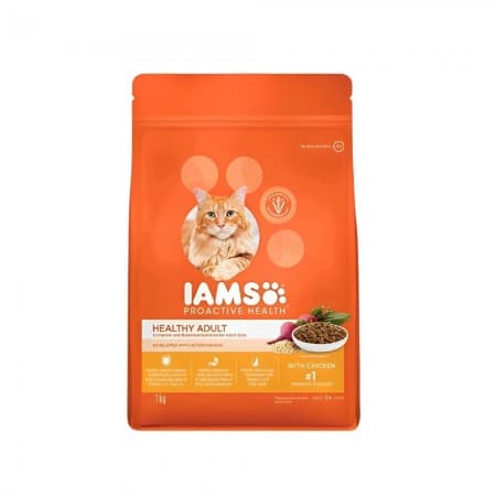 IAMS Cat Food Proactive Health Healthy Adult With Chicken 1kg | Pet ...